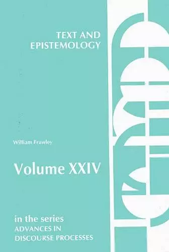 Text and Epistemology cover