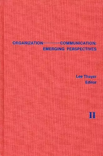 Organization-Communication cover