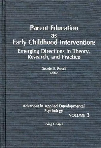 Parent Education as Early Childhood Intervention cover