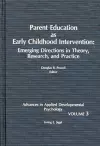 Parent Education as Early Childhood Intervention cover