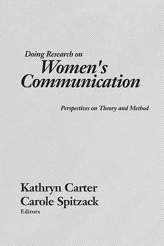 Doing Research on Women's Communication cover