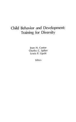 Child Behavior and Development cover