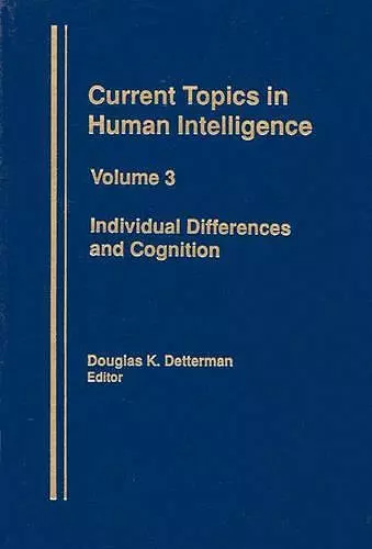 Individual Differences and Cognition cover
