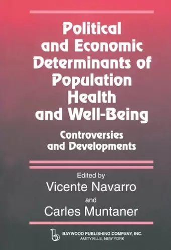 Political And Economic Determinants of Population Health and Well-Being: cover