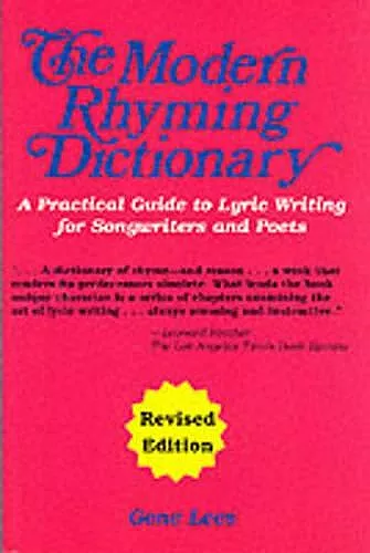 The Modern Rhyming Dictionar cover