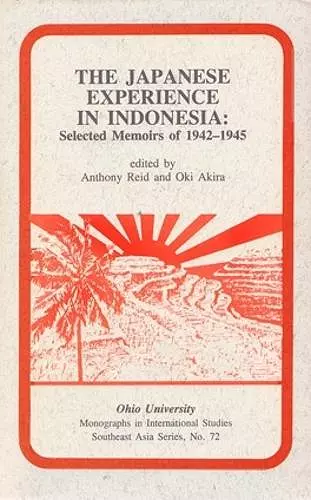 The Japanese Experience in Indonesia cover