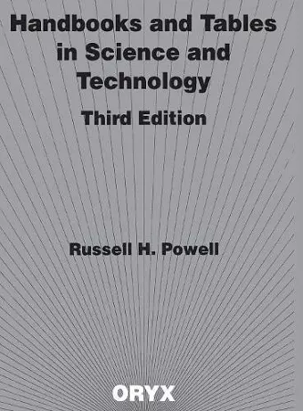 Handbooks and Tables in Science and Technology, 3rd Edition cover
