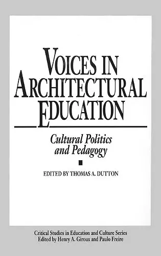 Voices in Architectural Education cover