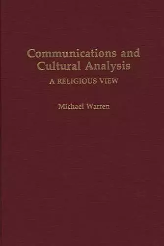 Communications and Cultural Analysis cover