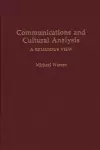 Communications and Cultural Analysis cover