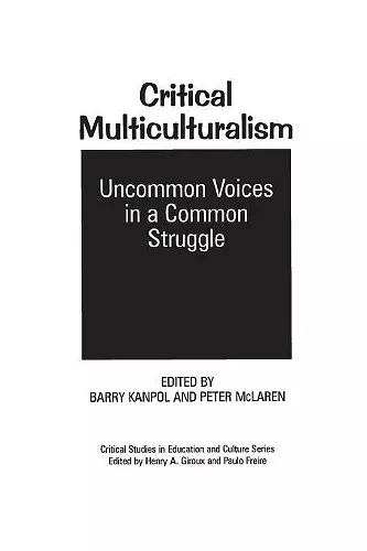 Critical Multiculturalism cover