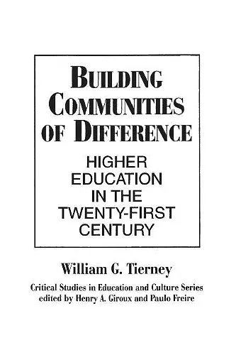 Building Communities of Difference cover