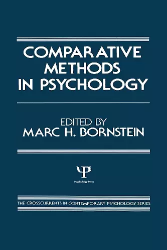 Comparative Methods in Psychology cover