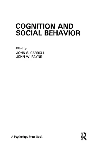 Cognition and Social Behavior cover