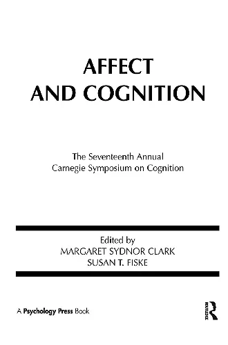 Affect and Cognition cover