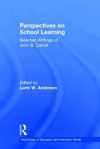 Perspectives on School Learning cover