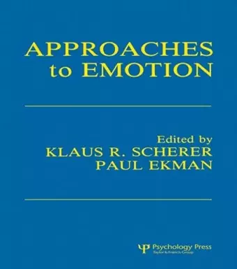 Approaches To Emotion cover