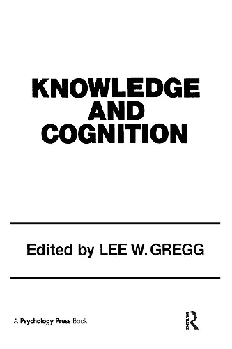 Knowledge and Cognition cover