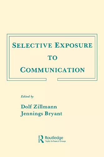 Selective Exposure To Communication cover