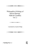 Philosophical Works of Etienne Bonnot, Abbe De Condillac cover