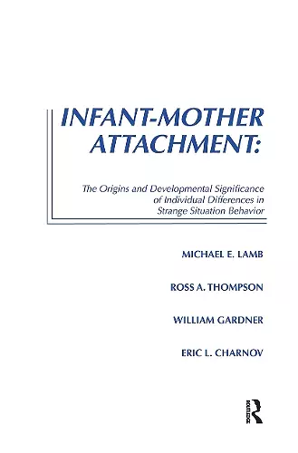 Infant-Mother Attachment cover