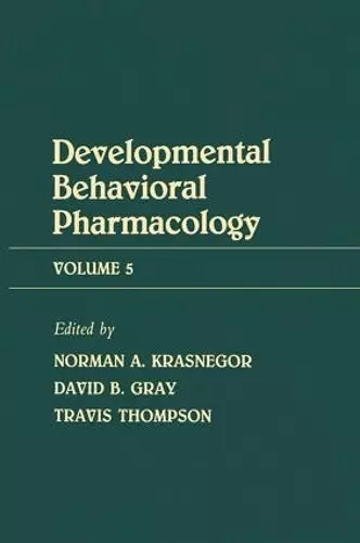 Advances in Behavioral Pharmacology cover