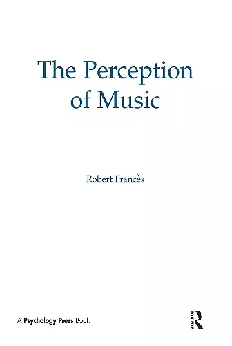 The Perception of Music cover