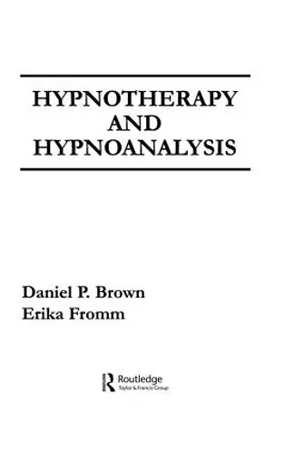 Hypnotherapy and Hypnoanalysis cover