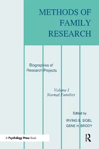 Methods of Family Research cover