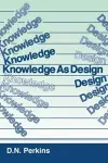 Knowledge As Design cover