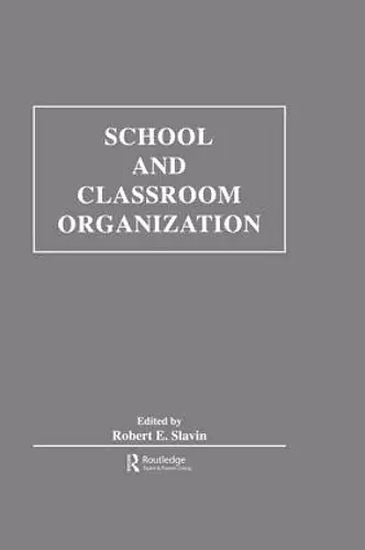 School and Classroom Organization cover