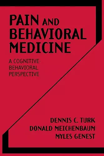 Pain and Behavioral Medicine cover