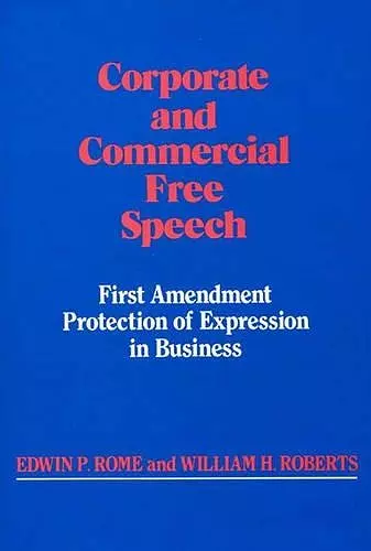 Corporate and Commercial Free Speech cover