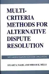 Multi-Criteria Methods for Alternative Dispute Resolution cover