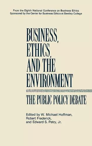 Business, Ethics, and the Environment cover