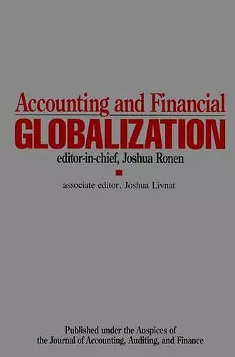 Accounting and Financial Globalization cover