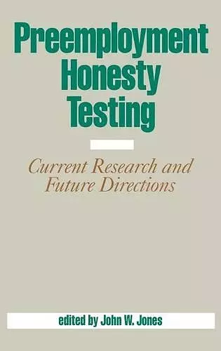 Preemployment Honesty Testing cover