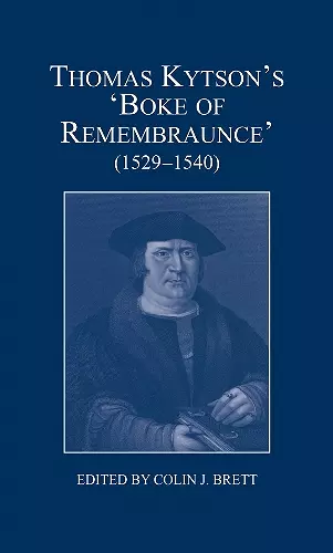 Thomas Kytson's 'Boke of Remembraunce' (1529-1540) cover