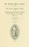 First Minute Book of the Gainsborough Monthly Meeting of the Society of Friends, 1699-1719  II cover