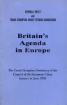Britain's Agenda in Europe cover