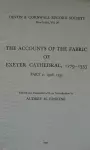 The Accounts of the Fabric of Exeter Cathedral 1279-1353, Part II cover