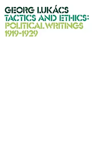 Tactics and Ethics, 1919–1929 cover