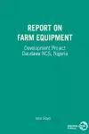 Report on Farm Equipment cover