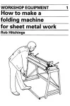 How to Make a Folding Machine for Sheet Metal Work cover