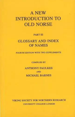 New Introduction to Old Norse cover