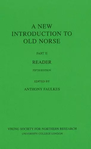 New Introduction To Old Norse cover