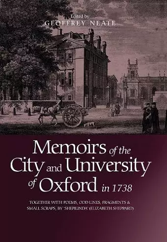 Memoirs of the City and University of Oxford in 1738 cover