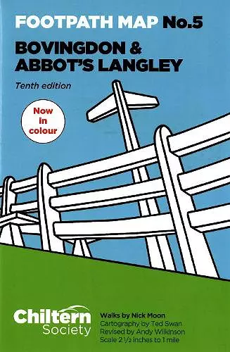 Chiltern Society Footpath Map No. 5 - Bovingdon and Abbots Langley cover