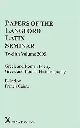 Papers of the Langford Latin Seminar 12 cover