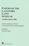 Papers of the Langford Latin Seminar 12 cover